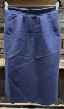 Women’s DELPOZO Navy Blue Lined Pencil Skirt Size 40 US 8 / 10